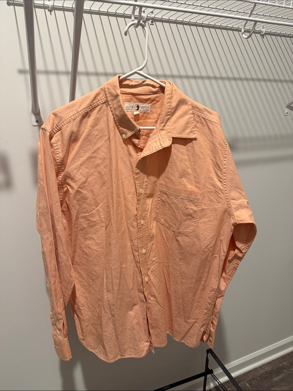 Duck Head Peach Button-Down Dress Shirt